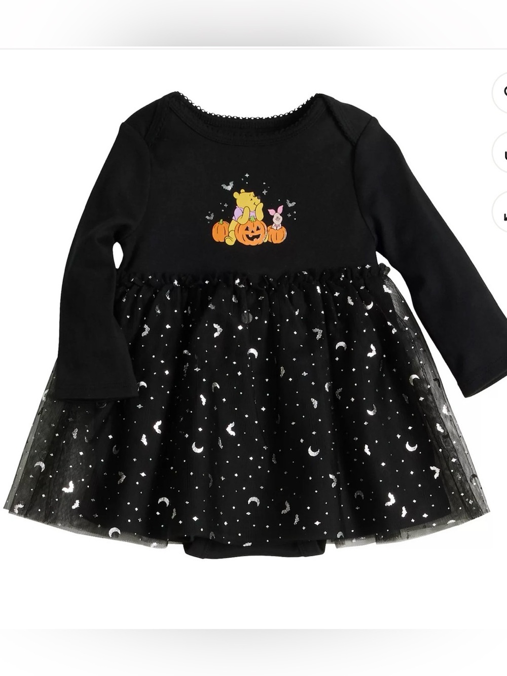 Disney's Winnie the Pooh Baby Halloween One Piece Bodysuit Dress Size 18M